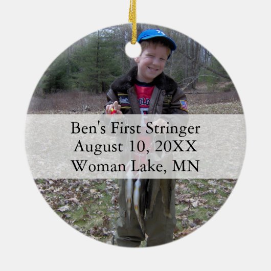 Foto van je Record Fish Keramisch Ornament (Achterkant)