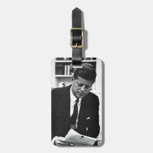 Foto van John F. Kennedy 2 Bagagelabel (Voorkant verticaal)