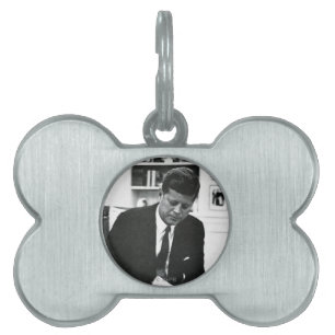 Foto van John F. Kennedy 2 Huisdieren Naamplaatje