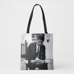 Foto van John F. Kennedy 2 Tote Bag