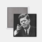 Foto van John F. Kennedy 3 Magneet (Voorkant / Achterkant)