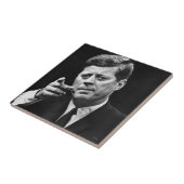 Foto van John F. Kennedy 3 Tegeltje (Zijkant)