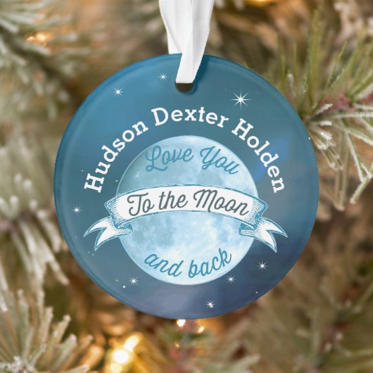 Foto van jou naar de maan en terug ornament (Boom)