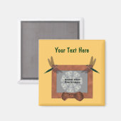 Foto van kleurrijke libellen magneet (Voorkant / Achterkant)