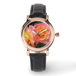 Foto van kleurrijke rozen horloge