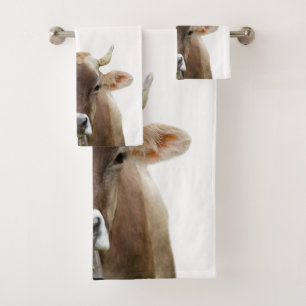 Foto van koeienvlees Boerderij Bad Handdoek