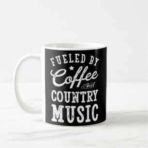Foto van koffie en country Music T Mannen Women Koffiemok
