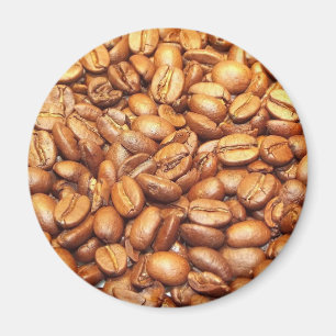 Foto van koffiebonen magneet