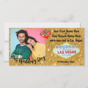 Foto van Las Vegas Wedding Announcement Aankondiging