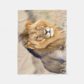 foto van leeuw fleece deken (Voorkant)