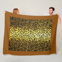Foto van Leopard Wallpaper Fleece Deken