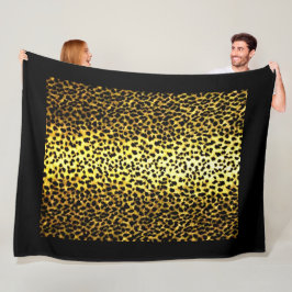 Foto van Leopard Wallpaper Fleece Deken