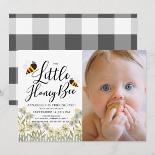 Foto van Little Honey Bee Daisy 1e verjaardag Kaart