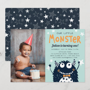 Foto van Little Monster Kids Birthday Kaart