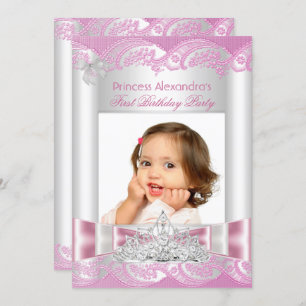 Foto van Little Princess Girl First Birthday Kaart