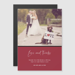 Foto van Love and Bedankt Red Wedding