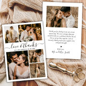 Foto van Love and Bedankt Script Collage Wedding