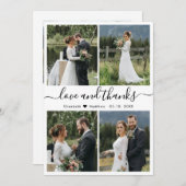 Foto van Love and Bedankt Script Collage Wedding (Voorkant / Achterkant)