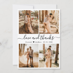 Foto van Love and Bedankt Script Collage Wedding H