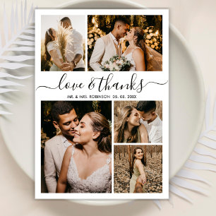 Foto van Love and Bedankt Script Collage Wedding H