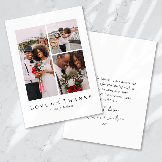 Foto van Love and Bedankt Script Wedding