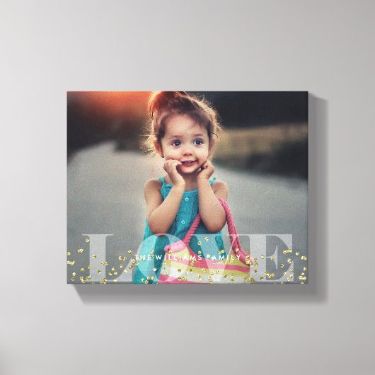 Foto van Love and Sparkles Canvas Afdruk (Voorkant)
