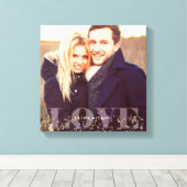 Foto van Love and Sparkles Canvas Afdruk (Insitu (Houten vloer))
