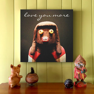 Foto van 'Love You More' Canvas Afdruk