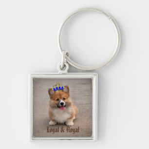 Foto van Loyal and Royal Corgi Puppy Sleutelhanger