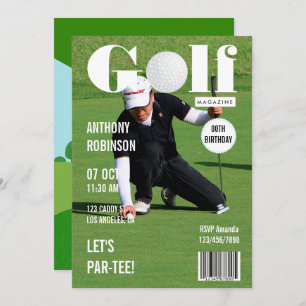 Foto van Magazine Celebrity Golf Birthday Kaart