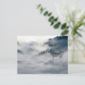Foto van Magical Wolfs Winter Briefkaart (Staand voorkant)