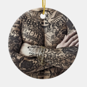 Foto van mannelijk Tattoo Keramisch Ornament