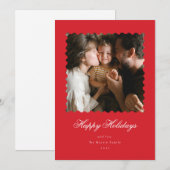 Foto van mantelschelp feestdagenkaart (Voorkant / Achterkant)