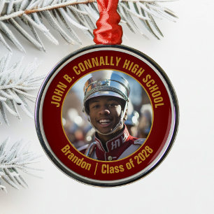 Foto van Maroon Gold Marching Band met Kerst Metalen Ornament