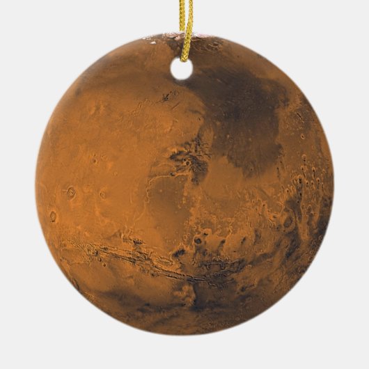 Foto van Mars Surface Planet Keramisch Ornament (Voorkant)