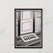 foto van mat bij thuisdeur kaart (Voorkant / Achterkant)