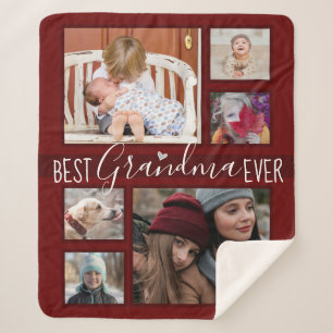 Foto van meerdere families Best Grandma Ever Wine Sherpa Deken