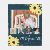 Foto van meerdere families Best Mam Ever Rustic Su Fleece Deken (Voorkant)