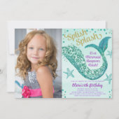 Foto van Mermaid sleepover Kaart (Voorkant)