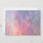 Foto van Merry and Bright Modern Geometric Pastel Feestdagenkaart (Achterkant)
