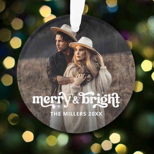 Foto van Merry and Bright Modern met kerstparen Ornament