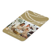 Foto van Merry & Bright Kerstmis met mousserende l Magneet (Linkerzijde)