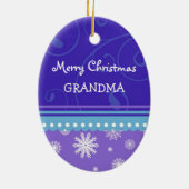 Foto van Merry kerst Grandma Ornament (Achterkant)