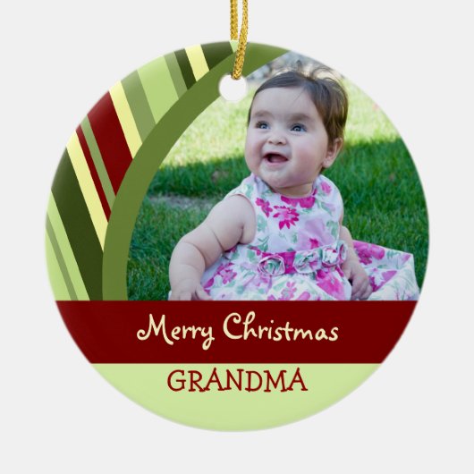Foto van Merry kerst Grandma Ornament (Voorkant)