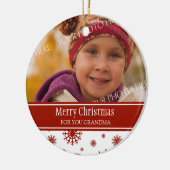 Foto van Merry kerst Grandma Ornament Red (Links)