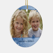 Foto van Merry kerst Grootouders Ornament (Rechts)