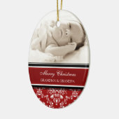 Foto van Merry kerst Grootouders Ornament Red (Links)