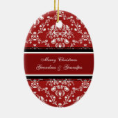Foto van Merry kerst Grootouders Ornament Red (Achterkant)