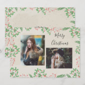 Foto van Merry kerst Two Feestdagenkaart (Voorkant / Achterkant)