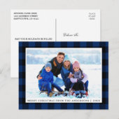 Foto van Merry KerstBlue Plays Briefkaart (Voorkant / Achterkant)